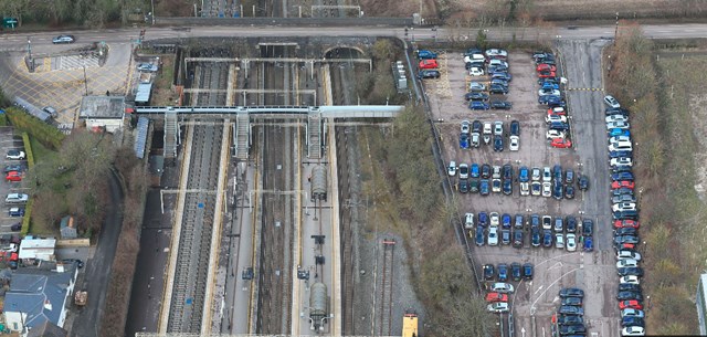 Birds-eye view of Tring station as it is now