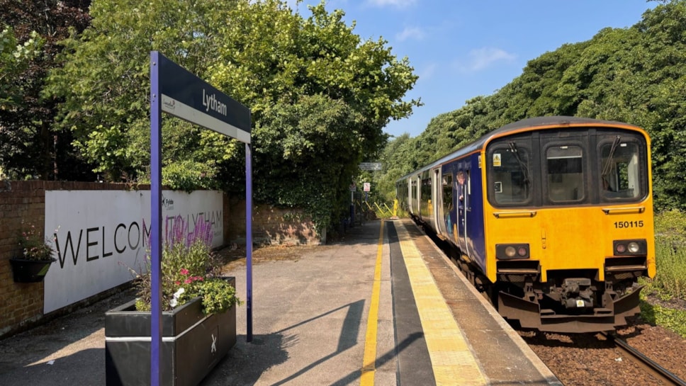 Northern train at Lytham station 2