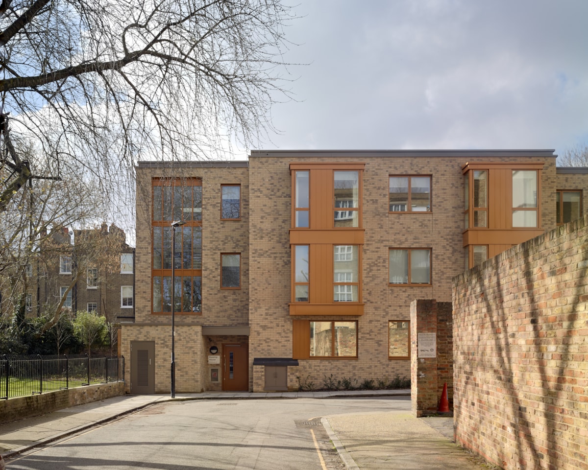 The outside of Rosehip House supported living facility in Islington