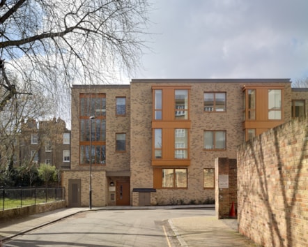 The outside of Rosehip House supported living facility in Islington