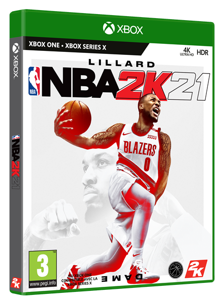 NBA 2K21 Packaging Damian Lillard Xbox One (3D)
