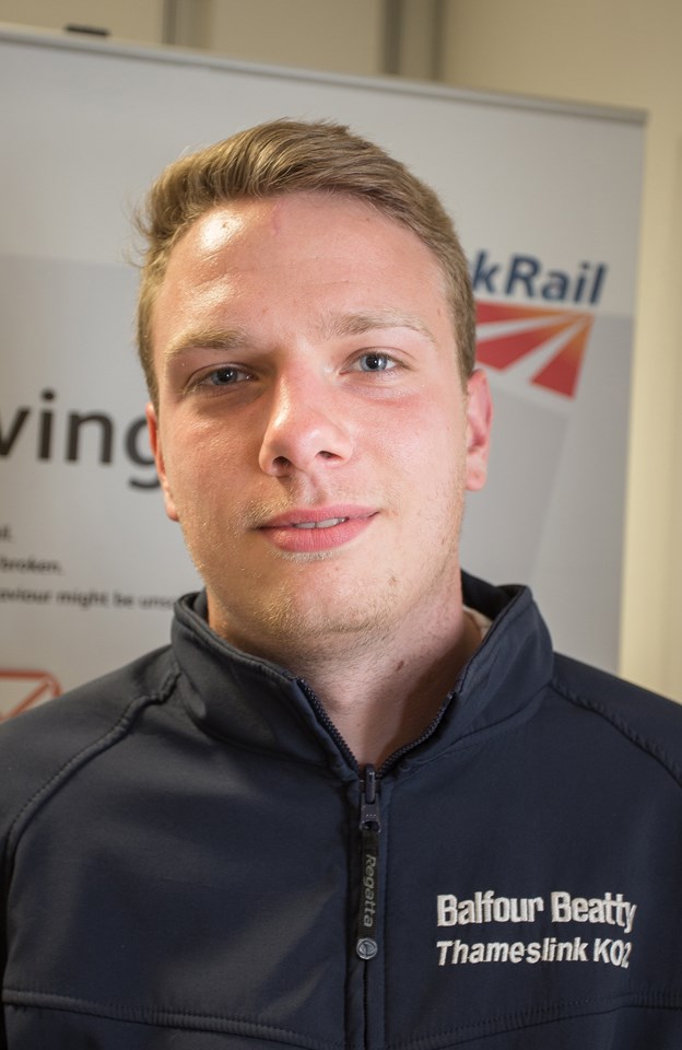Thameslink Apprentices Charlie White of Balfour Beatty