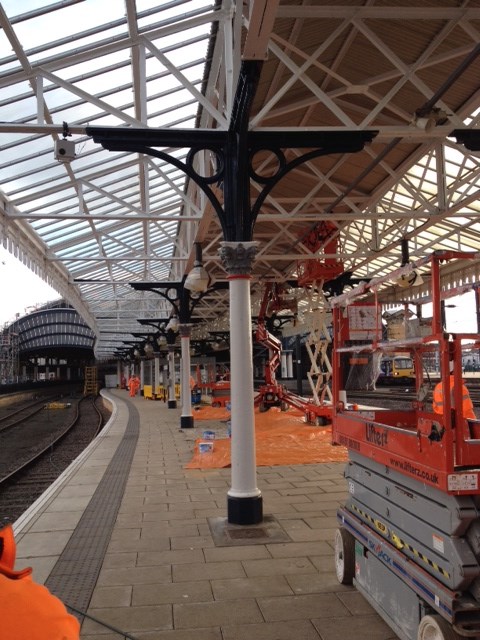 Rail services back to normal after Scarborough Bridge successfully replaced: york station cleaned glazing 18.2.15