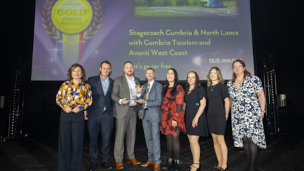 Lets Go Car Free wins at UK Bus Awards