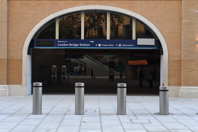 St Thomas Street entrance to London Bridge: One of two new entrances to London Bridge station on St Thomas Street