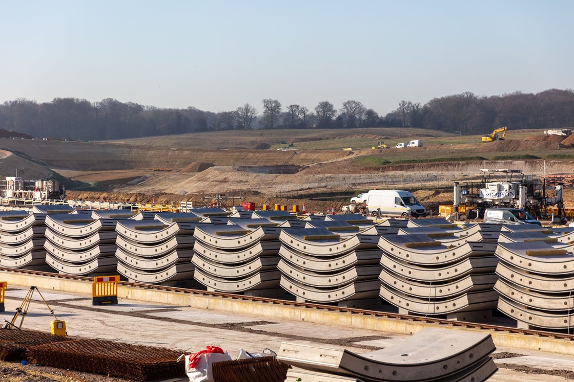 Chiltern's TBM tunnel segments March 2020: Credit: HS2 Ltd