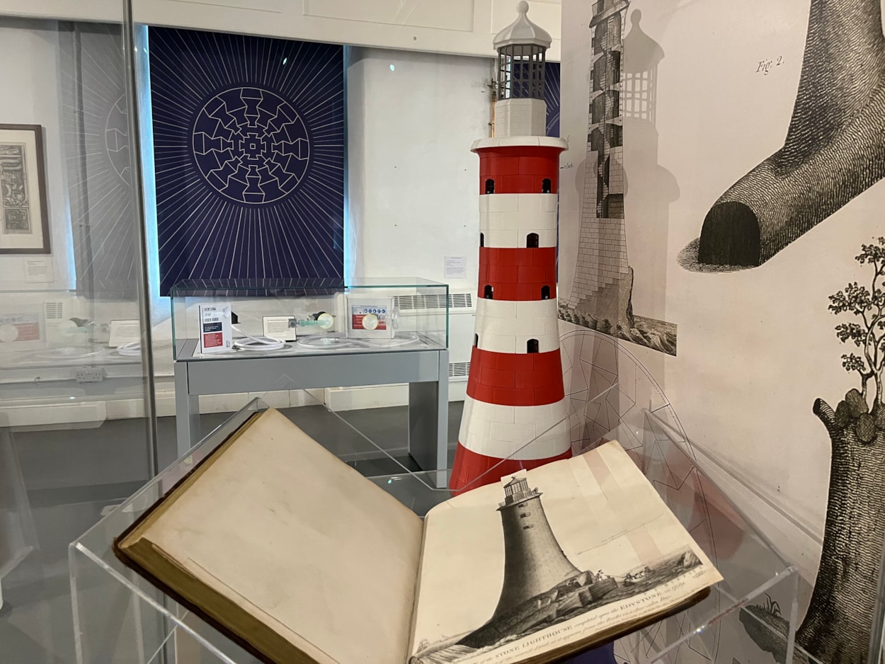 Lighthouse model: Civil Engineer and railway enthusiast Mark Calvert designed an impressive, brick-by-brick recreation of John Smeaton’s famous Eddystone Lighthouse after an illuminating study into the famed Leeds-born engineer’s original masterwork.
Now his 3d printed model has taken pride of place in an exhibition at Leeds Industrial Museum next to a stunning first edition book, penned by Smeaton himself, detailing his pioneering plans for the towering full-sized structure.