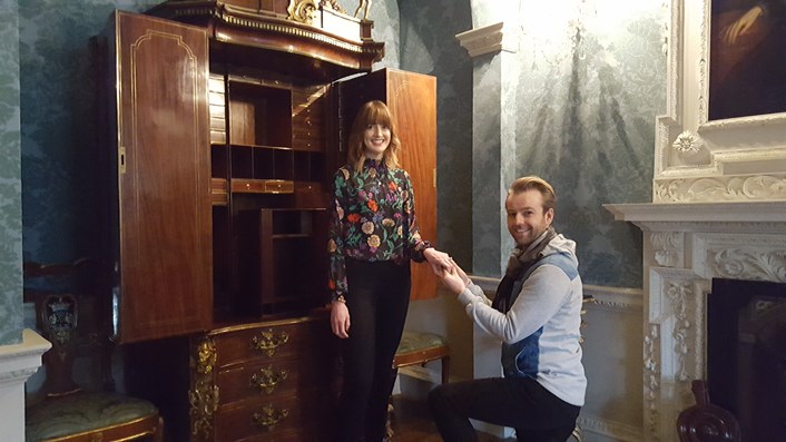Love’s in the luck of the drawer as vintage cabinet hides perfect proposal: 20170218-101130.jpg