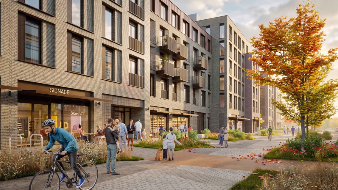 Platform4 partnership secures planning approval for 425 new homes at Cambridge North Residential Quarter: Cambridge street view med res.jpeg-2