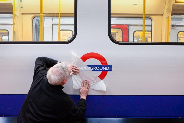 TfL Image - TfL signage on Tube trains