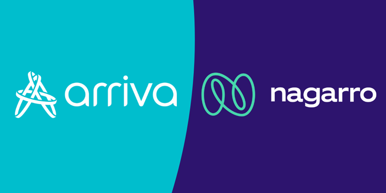 Arriva UK Trains appoints Nagarro to develop its digital customer platform: Arriva - Nagarro logo banner