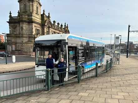 First Manchester drivers with Mellor Sigma 10 bus