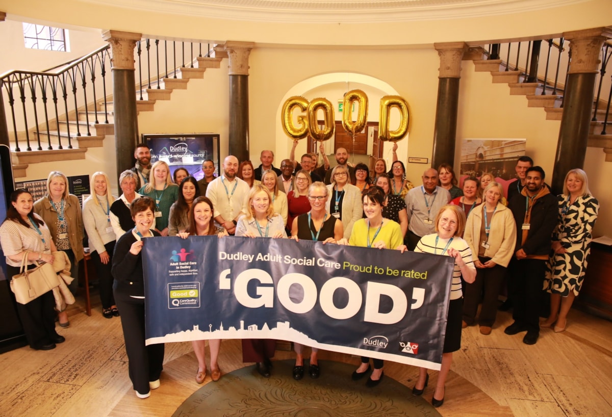 Dudley Adult Social Care staff and Cllr Andrea Goddard celebrate 'Good' CQC rating (5)