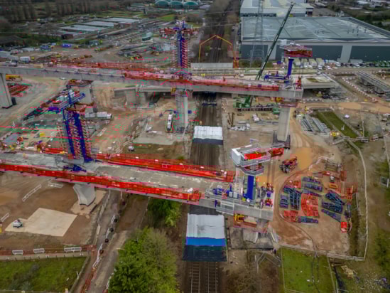 20251227 HS2 Water Orton 1 and 2 viaducts over the Birmingham to Nuneaton line-26