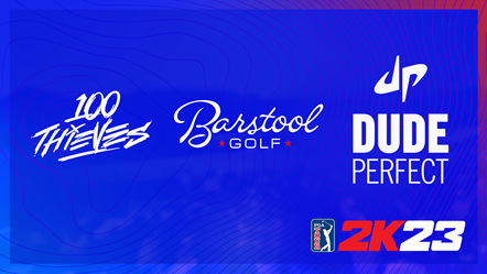 PGA TOUR 2K23 100 Thieves Barstool Dude Perfect