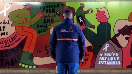 White Ribbon Mural Birmingham International