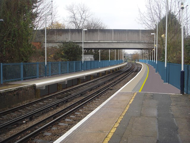 Chertsey Station Platform Extension Artist Image