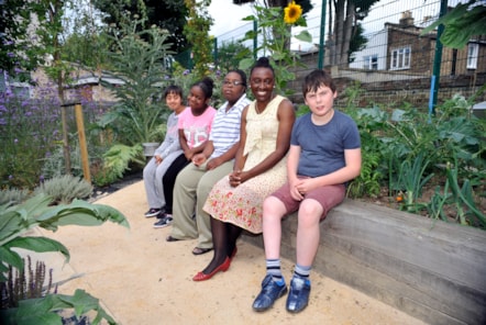 Cllr Anntoinette Bramble meets pupils at The Garden school