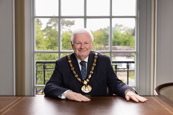 Councillor Terry Douris elected as new Chairman of Hertfordshire County Council: Councillor Terry Douris - new Chairman of Herts County Council