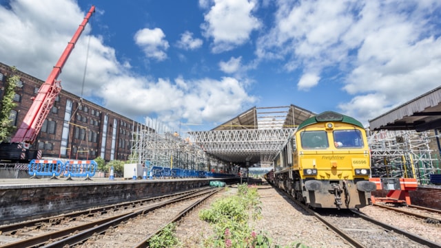 Changes to Transpennine journeys during August weekend rail upgrades: Hudds Station Works-2