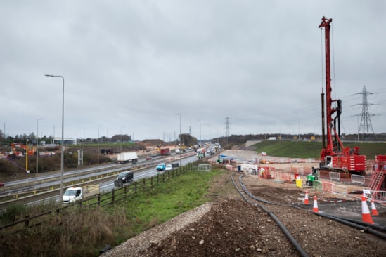 HS2 construction for the M42 'twin box' before the motorway closure: HS2 construction for the M42 'twin box' before the motorway closure