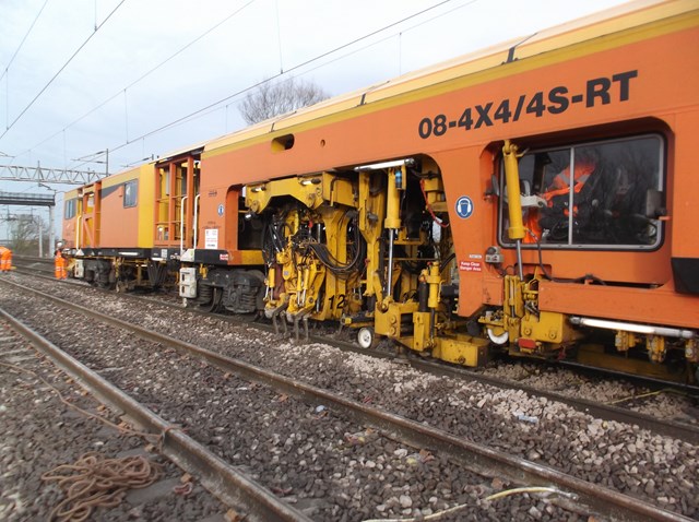 Work taking place ahead of the railway safely reopening on time today (29 December) in the Stafford area