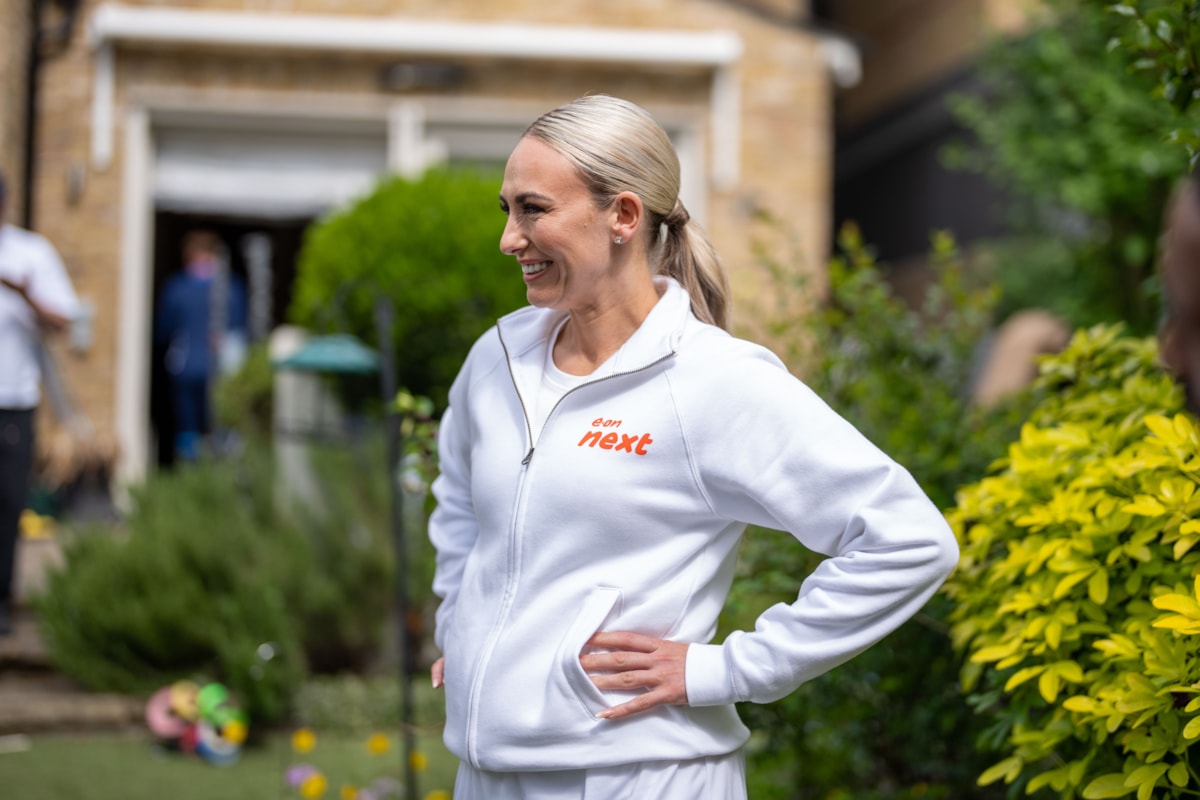 Toni Duggan pictured in E.ON Next football kit.