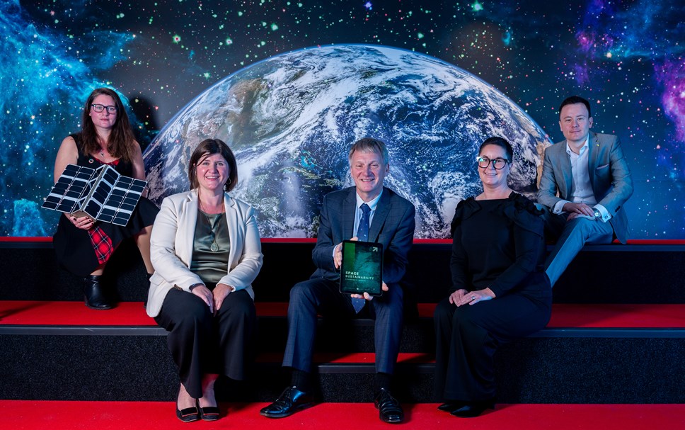 Scotland’s space sector set to become greenest on EarthAmbitious plans unveiled to reduce sector’s environmental impact with publication of new Scottish Space Sustainability Roadmap Pictured L-R at the launch  (1)