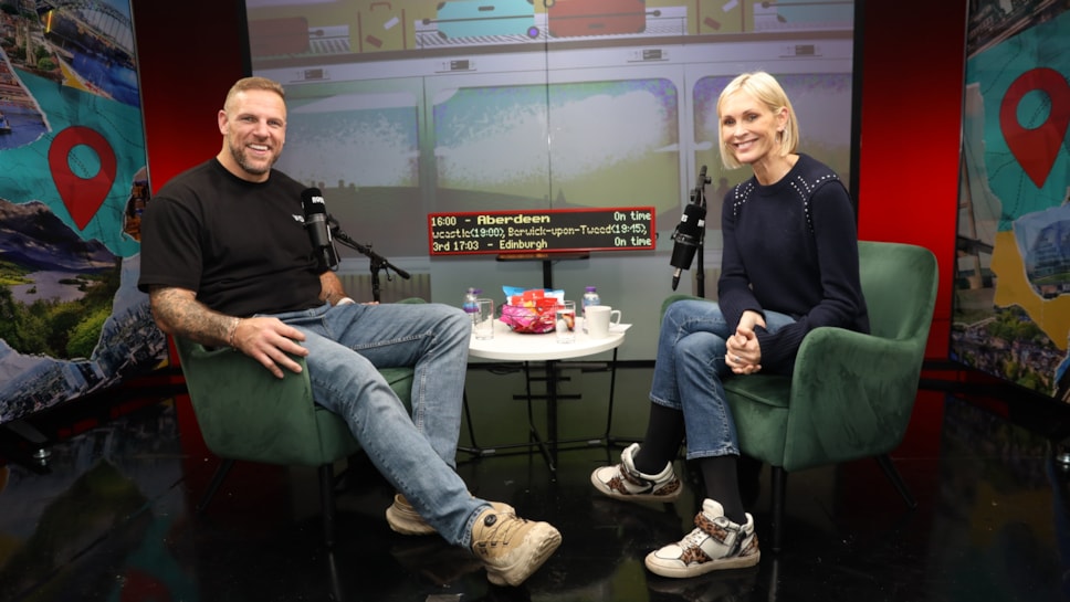 James Haskell and Jenni Falconer in Routes Studio