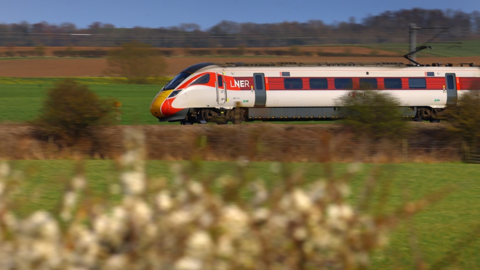 LNER Azuma Train in Countryside