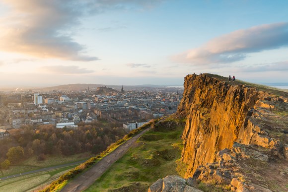 LATEST NEWS: Council to review carbon emissions of buildings across the city: View of Edinburgh from Arthur's Seat - Getty Seat