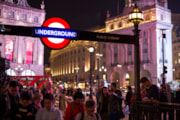 TfL Image - Tube station at night: TfL Image - Tube station at night
