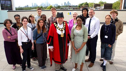 Caine, Shan-Jay, Keria, Taya, Ned, Alice, Dolapo, Noah, Cllr Heather, Sarah Callaghan, Cllr Safi Ngongo, Pablo, Jon Abbey, Bonniemaria and Bill - LSA-3