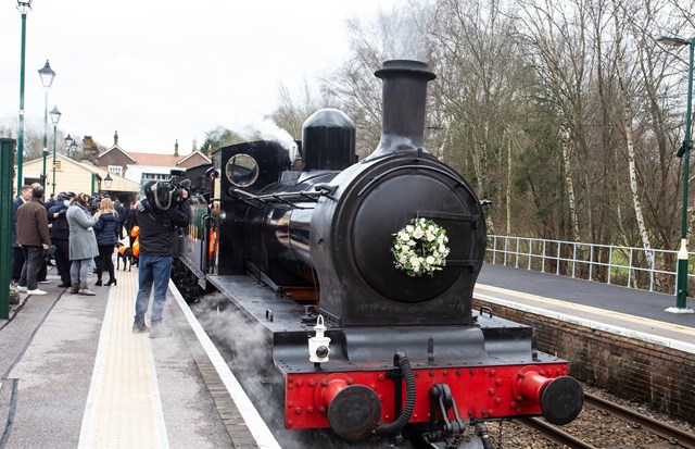 Spa Valley steam engine at Eridge: Spa Valley steam engine at Eridge