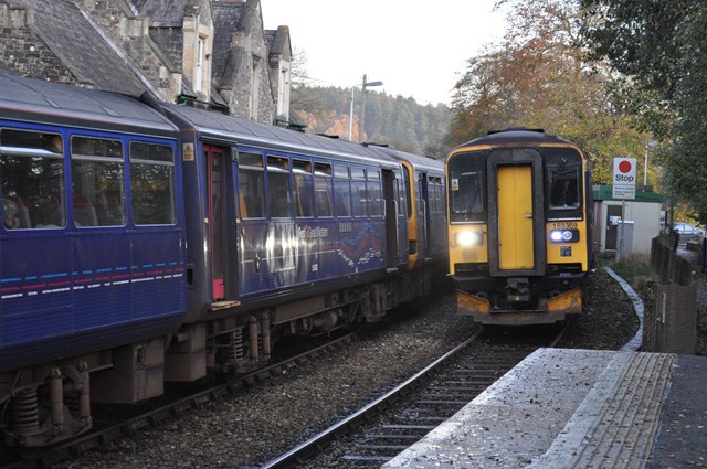 Tarka Line in North Devon: Trains on the Tarka Line in North Devon