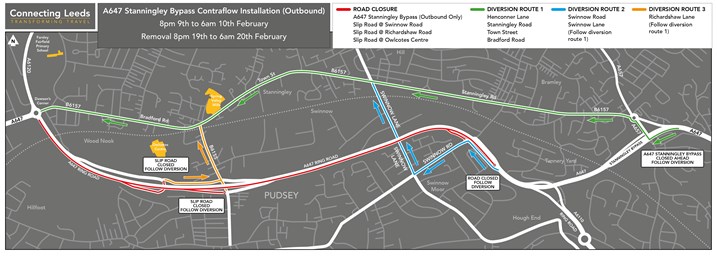 Stanningley Contraflow Install