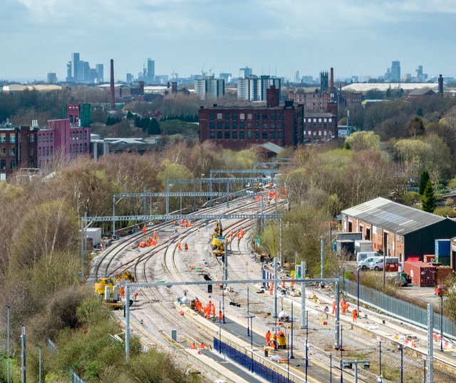 First electric trains on Transpennine Route Upgrade in sight, as Stalybridge station reopens: Stalybridge-18