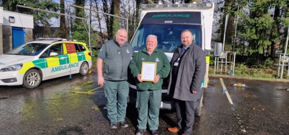 Vale of Leven staff member celebrates 51 years at Scottish Ambulance Service: PHOTO-2024-02-21-14-05-28-2
