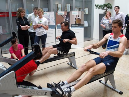 Siemens’ employees attempt to out-row Olympic Quad Sculls finalist Tom Solesbury for charity: tom-and-roland-rowing-challenge.jpg