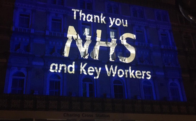 Charing Cross pays tribute to NHS