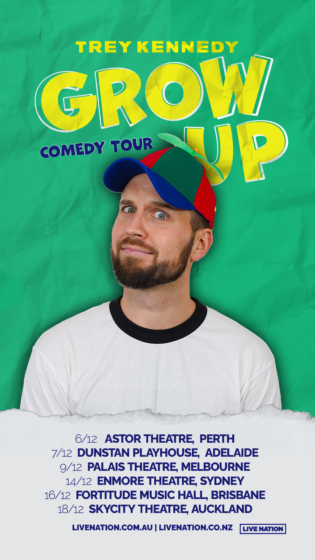 Trey Kennedy Announces Grow Up Comedy Tour Dates In Australia & New Zealand