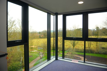 A view from one of the windows at the new care home at Bowgreave Rise in Garstang