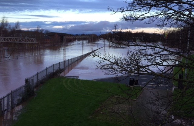 Flooding on the West Coast main line north of Carlisle - 1