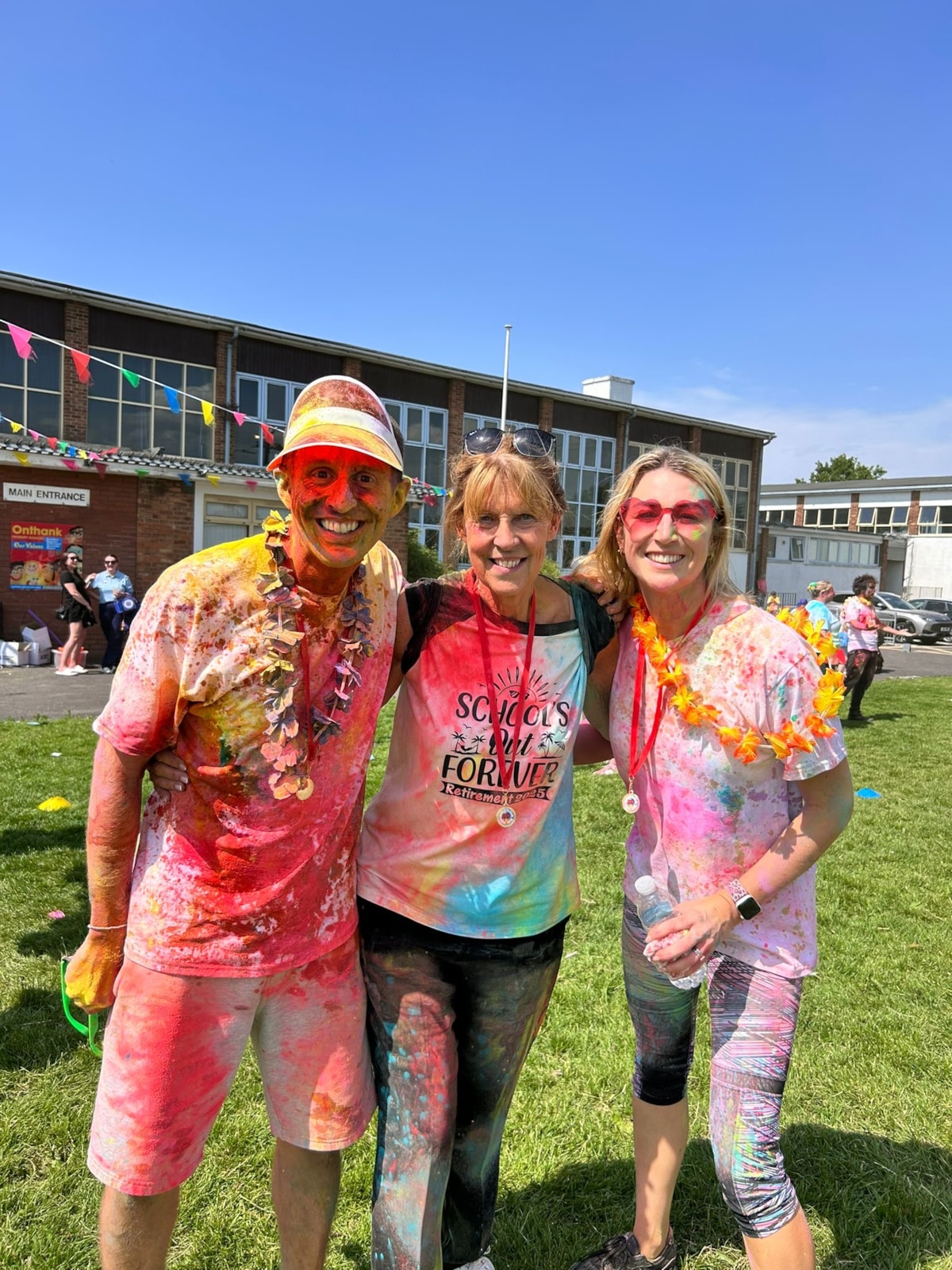Colour run fun at Onthank Primary