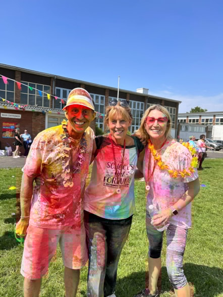 Colour run fun at Onthank Primary