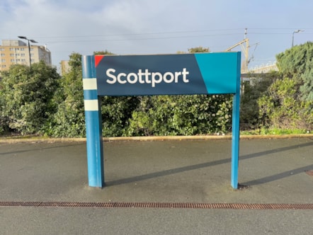 Scottport station sign