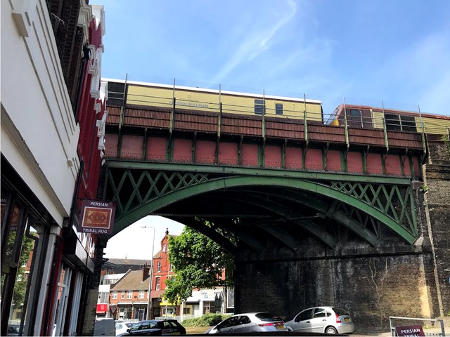 Work underway to give Chatham’s historic Luton Arches railway bridge a facelift: LutonArchesRefurb (8)