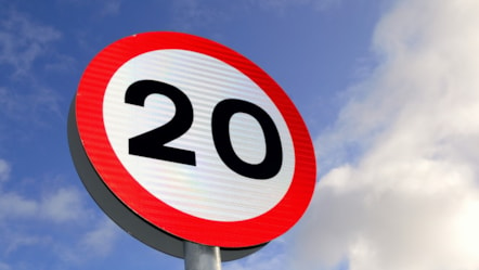 20mph sign - Arwydd 20mya