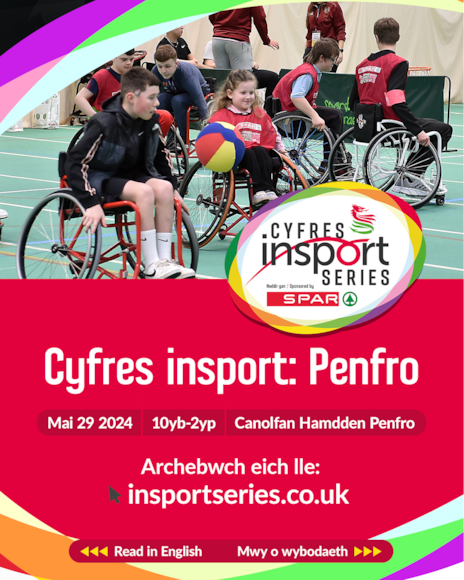 Poster Welsh insport Series 2024