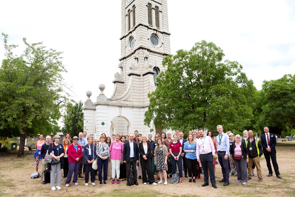 Stakeholders And Guests At The Parks For Health Launch In Caledonian